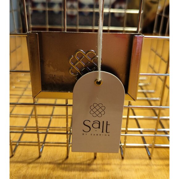 Salt By Sabrina London Storage Polished Nickel Baskets 3 Piece Set - Picture 9 of 10